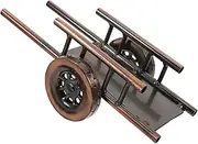 BESPORTBLE Collectible Toy Cart Retro Iron Trolley Model Elegant Nostalgia Decorative Piece