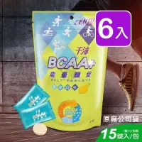 在飛比找PChome24h購物優惠-千沛 BCAA+能量鹽錠 15粒裝 (6入)