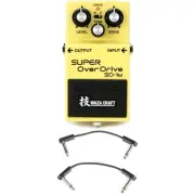 Boss SD-1W Waza Craft Super Overdrive Pedal with EBS Patch Cables