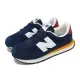 【NEW BALANCE】休閒鞋 237 Wide 中童 寬楦 藍 白 紅 麂皮 緩衝 小朋友 運動鞋 NB(PH237VIB-W)