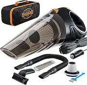 Portable Car Vacuum Cleaner: High Power Corded Handheld Vacuum w/ 16 Foot Cable - 12V - Best Car & Auto Accessories Kit for Detailing and Cleaning Car Interior