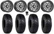 Sedona Rift 15x7 Wheels Grey 30" Intersect Tires Can-Am Defender