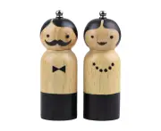 Salt Grinder White Wooden Pepper Grinder Sea Salt And Pepper Grinders of Oilcan Shaped