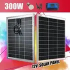 12V 300W Bifacial Solar Panel Kit Mono Home Caravan Camping Charging Controller