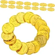 Pirate Ship Game Currency Pcs Plastic Coins Boys and Girls Party Toy Props Lightweight Compact Great for Treasure Hunts