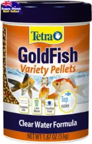 Goldfish Variety Pellets, Sinking Granules, Balanced Nutrition, 53g for Health