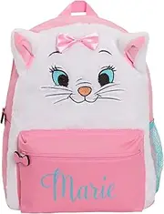 [Disney] The Aristocats Marie Girls Backpack Plush Luxury 3D Soft Cat School Bag kids Pink Rucksack Travel Lunch Book Bag for Nursery