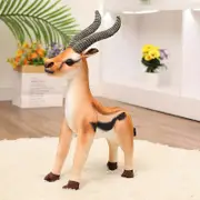 Huiyun 40cm Standing Lying down Deer Antelope Plush Toys Soft Stuffed Animals Dolls Birthday Christmas Gifts Decor stand brown