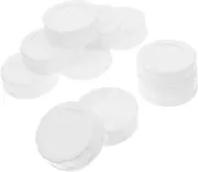 BEBEMOKO 10 Pack Leakproof Storage Caps Wide Mouth Canning Jar Lids Replacement Bottle Caps for Milk Jugs Jar Lids Wide Mouth