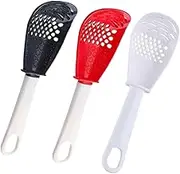 Silicone Basting Spoon - Rice Scooper For Nonstick | Silicone Cooking Spatulas And Spoon | Spoons For Cooking | 3X Kitchen Cooking Spoons Versatile | Egg Yolk Separator Hand Tool | Garlic Grater Cookw