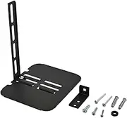 AV:Link | TV Accessory Shelf Floating Media Console Stand Universal Wall & TV Mount Adjustable Gaming & Router Shelf No Drill, Compact Bracket | Black