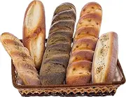 Gresorth 5pcs Fake French Baguette Bread Set for Home Kitchen Party Decoration Artificial Large Combination Food Model Realistic Lifelike