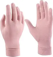 [SUPVOX] Gloves Grip Workout Training Exercise Warmers Fitness Gym Liners Men Breathable Lift para Pink Polyester