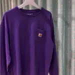 CARHARTT LONG SLEEVE POCKET TEE PURPLE 紫色 口袋 長TEE