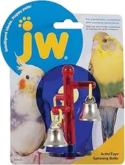 JW Pet 31043 Insight Spinning Bells Bird Toy, Assorted, 3.5 in