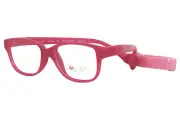 Dilli Dalli Chunky-Monkey Eyeglasses Frame Youth Raspberry Full Rim 47mm