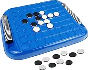 Reversi Board Game - Othello Game | Educational Chess Game | Travel Strategy Set with 65 Pieces | 2 Player Tabletop Brain Teaser Board Game | Logical Thinking Toy for Kids Adults