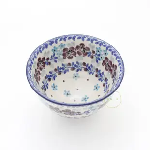 [ 波波一方 Dear Po ] 手工 波蘭陶 陶瓷 日式碗 飯碗 湯碗 碗 鄉村小紫花 Ø11.5cm