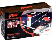 Penn Everywhere Table Tennis Net & Post Set w/2 Ping Pong Paddles & 3 Balls NEW