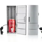 Fridge Portable Mini Travel USB Plastic Gray Modern 5 V Free Stand Cup Ac