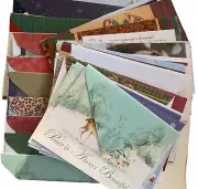 Lot 53 Christmas Greeting Cards Matching Envelopes Assorted Brands Animals More