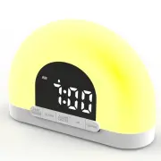Simulated Sunrise Wake-Up Light Alarm Clock Wake-Up Light Simulates Sunrise Atmosphere Light Electronic Night Light Wake