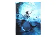 Anne Stokes Water Elemental Sorceress Canvas Plaque (Blue) (One Size)