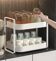 Joybos®2-Tier Cups Rack with Drain Tray 2-Tier
