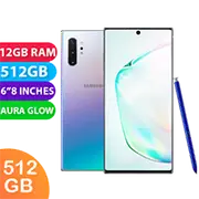Samsung Galaxy Note 10+ Plus 5G (512GB, Aura Glow) - Refurbished (Excellent)