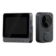 HD Wireless Video Doorbell Phone Intercom Camera 4 3 Screen Security System