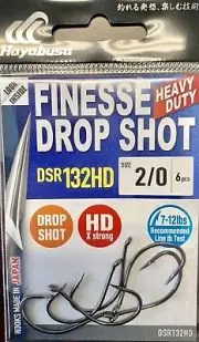 Hayabusa DSR132HD Drop Shot Hook Heavy Duty (#2 (Qty 9))