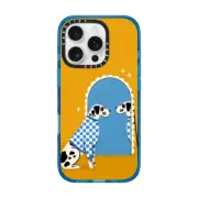 iPhone 16 Pro Impact Case Checkered Dalmatian Great Dane Mirror