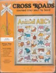 Cross Roads #CC123 Animal ABC’s Cross Stitch Sampler Kit - NIP