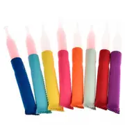 Icy Block Lolly Cream Reusable Summer Ice Sleeves Holder 10PCS Colorful