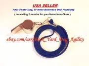 Metal Whistle with Lanyard for Dog Agility Training, Equipment