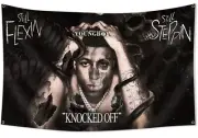 Youngboy 3x5 Wall Tapestry - Knocked Off - Still Flexin Still Steppin / New