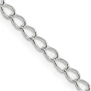 [JewelryWeb] 925 Sterling Silver Solid Polished 3.00mm Link Chain Necklace Lobster Claw Jewelry Gifts for Women - Length Options: 41 46 51 61