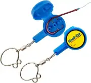 Hook-Eze Fishing Knot Tying Tool Blue Standard Size