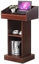Floor Lectern Podium Lectern Podium Stand, Portable Podium Stand with Open Storage Lecterns Pulpits for Churches Lecterns Wood Standing Conference Table Simple Lectern,