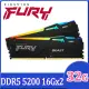 金士頓Kingston FURYBeast獸獵者DDR5 5200 32GB(16GBx2) RGB桌上型超頻記憶體(KF552C36BBEAK2-32)
