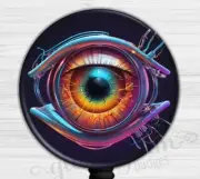 Optical Eye Badge Holder, Optometrist Badge Reel, Cute ID Retractable GG6528