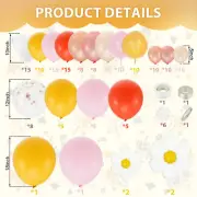 167Pcs Daisy Balloon Arch Garland Kit Decorative Flower Balloon Arch beuQN