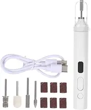 Ciieeo Manicure Machine Foot Care Drill Bits Manicure Remove Drill Bits Dead Skin Nail Bits Electric Remover Discs Portable Nail Polisher Drill for Nails Manicure Drill Plastic White