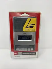 RCA RP3504 Cassette Recorder Mic & Power Adapter New Factory Sealed
