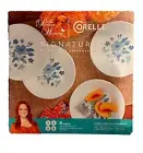 The Pioneer Woman by Corelle 4 Piece Appetizer Plate Set, Evie, Blue, Brand New