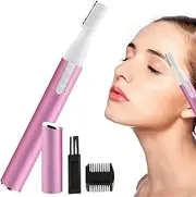 Eyebrow Trimmer Portable Eyebrow Shaper Painless Electric Eyebrow Trimmer for Women Men Battery-Operated Facial Hair Remover with Comb Reusable Eyebrow Hair Trimmer for Face Lips Armpit Leg Body