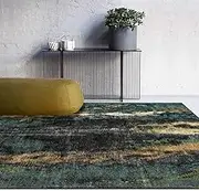 Large Rug Indoor Floor Cover Carpet Living Room Bedroom Office Dining Room Beige, Ink, Blue, Multicolor, Modern Abstract, Green, 180 x 270 cm