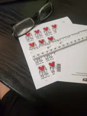 USPS Postage Stamps Sheet OF 20 First Class Letter Love Keith Haring