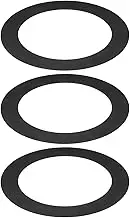 uxcell Goof Rings for 4 Inch Recessed Can Lighting Down Light, 3 Pcs Metal Goof Trim Rings Cover, Outer Diameter 6.77-inch, Inner Diameter 4.25-inch, Matte Finish Black, Flush Mount