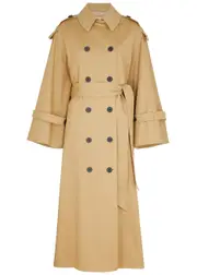 BY Malene Birger Alanis Stretch-cotton Trench Coat - Beige - 16 16